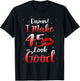Sexy Lips I Make 45 Look Good 45th Birthday Gifts T-Shirt - T-Shirt | Black
