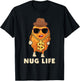 Funny Chicken Nugget Nug Life Tenders Gangster Costume T-Shirt - T-Shirt | Black