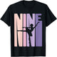 9th Birthday Gift Ballet Dancer 9 Years old Ballerina Girl T-Shirt - T-Shirt | Black