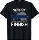 Funny Finnish Scandinavian Culture Gift Finland T-Shirt - T-Shirt | Black