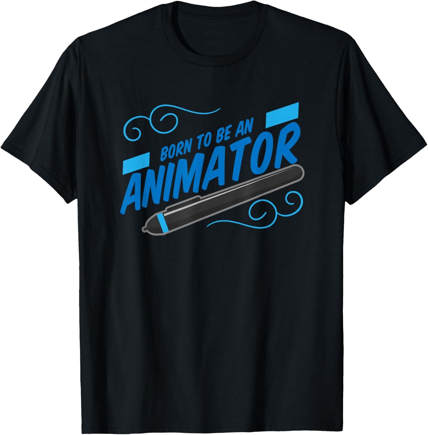 Born to Be an Animator Animation Graphic Designer Artist T-Shirt - T-Shirt | Black