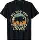 Retro Do Not Pet The Fluffy Cows Vintage Hiking T-Shirt - T-Shirt | Black