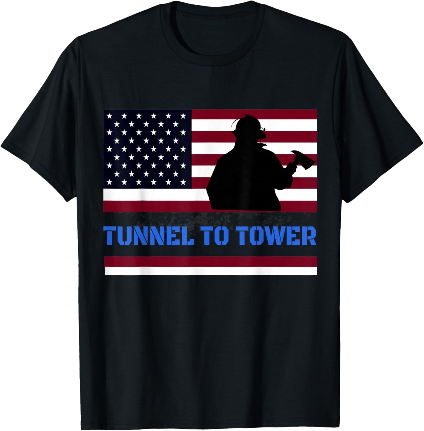 Rush Tunnel to Tower - Vintage Firefighter Gift T-Shirt - T-Shirt | Black