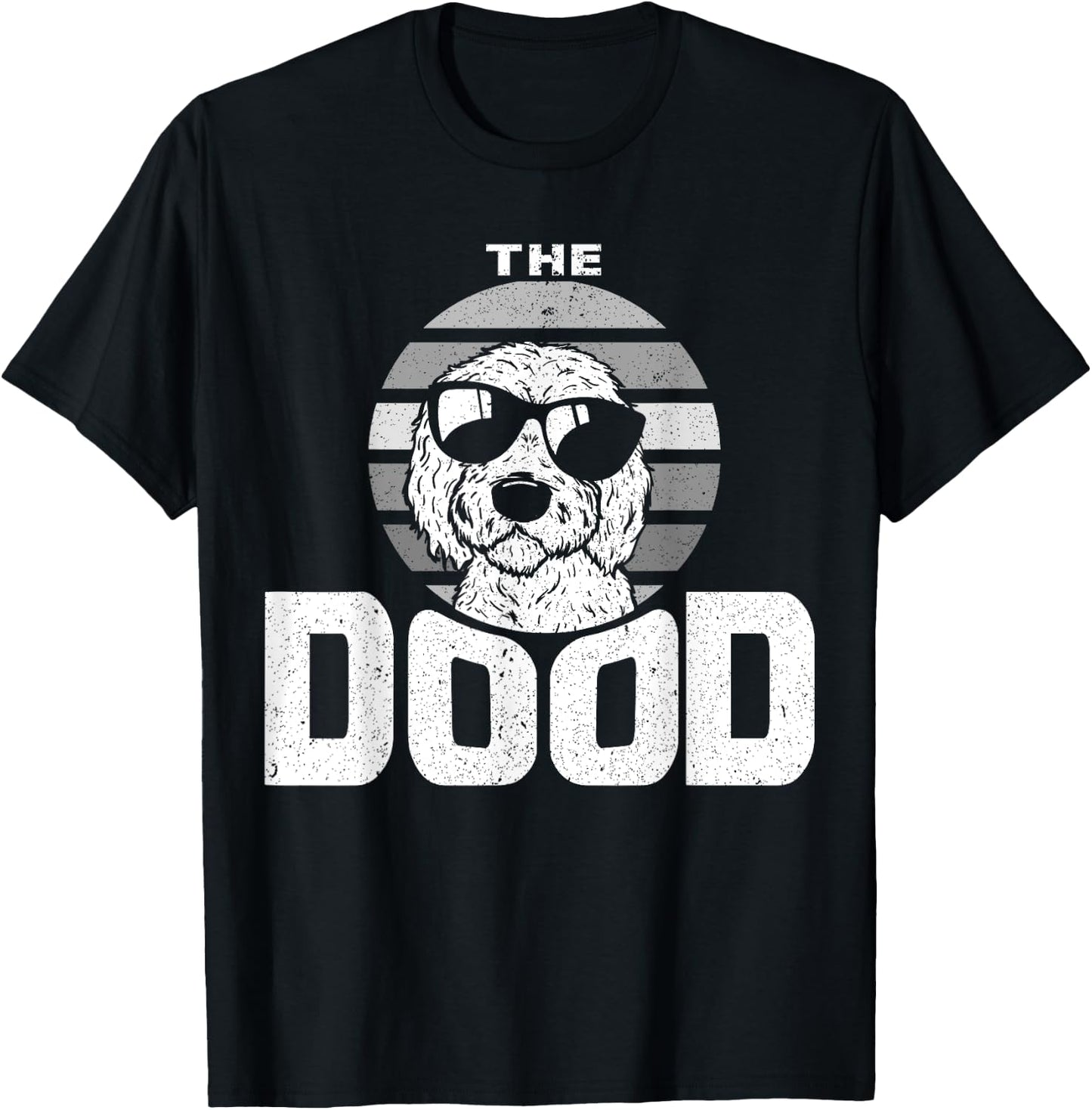 Retro The Dood Funny Goldendoodle Dog Lover Gift Her T-Shirt - T-Shirt | Black