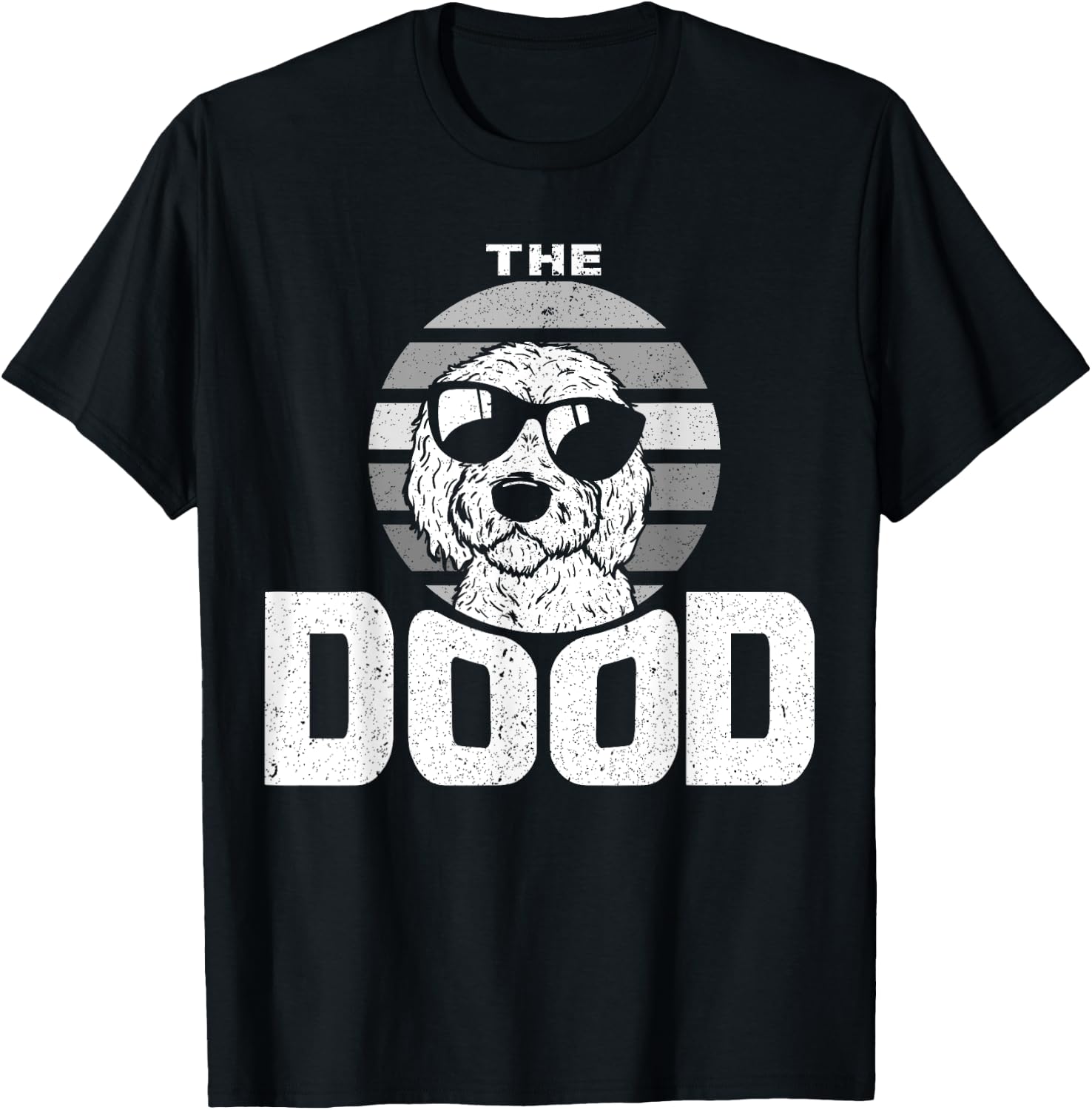 Retro The Dood Funny Goldendoodle Dog Lover Gift Her T-Shirt - T-Shirt | Black