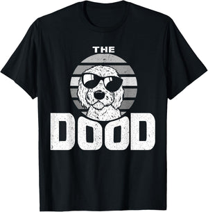 Retro The Dood Funny Goldendoodle Dog Lover Gift Her T-Shirt - T-Shirt | Black