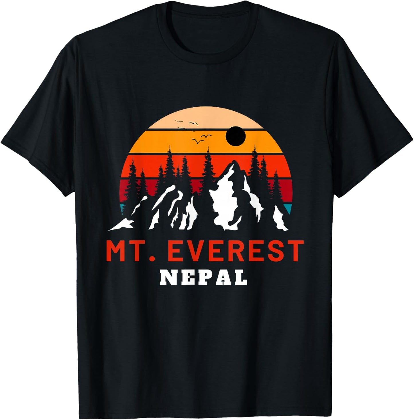 Mount Everest T-Shirt - T-Shirt | Black