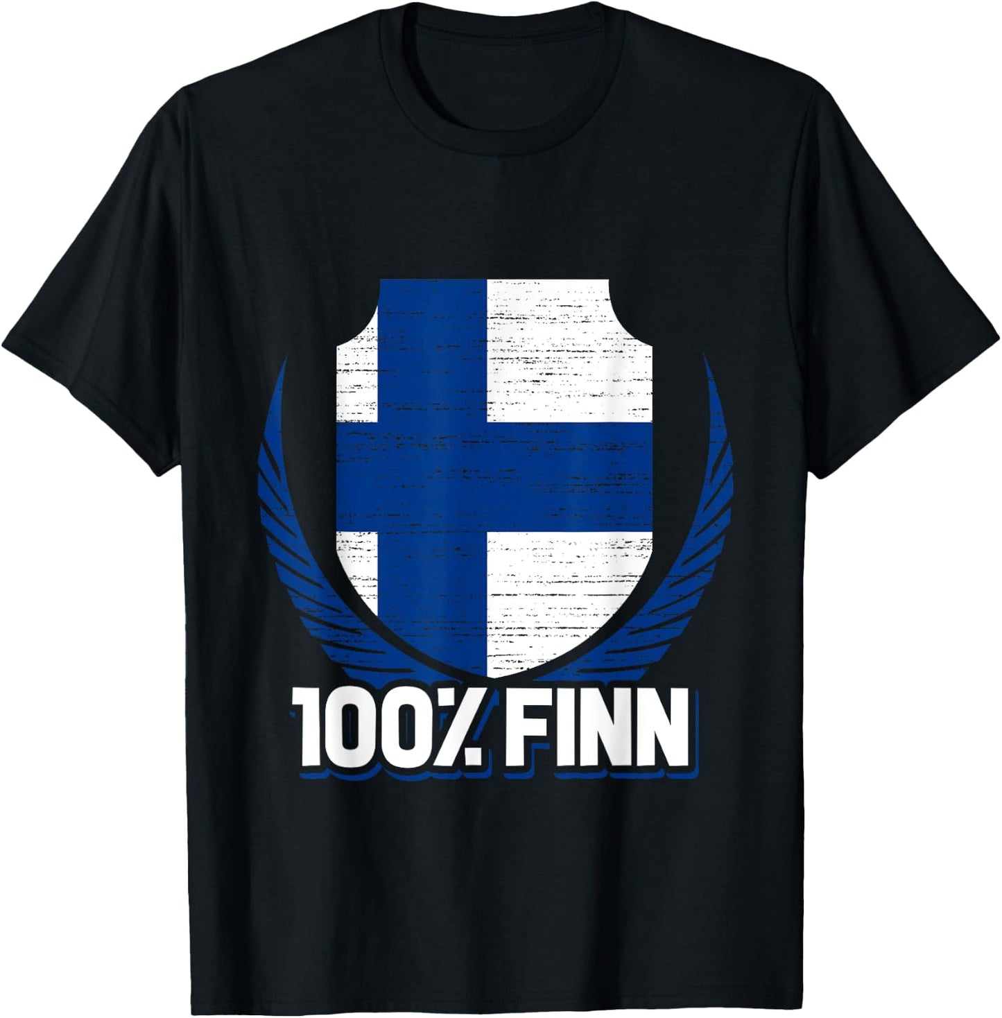 100 % Finn Finland T-Shirt - T-Shirt | Black