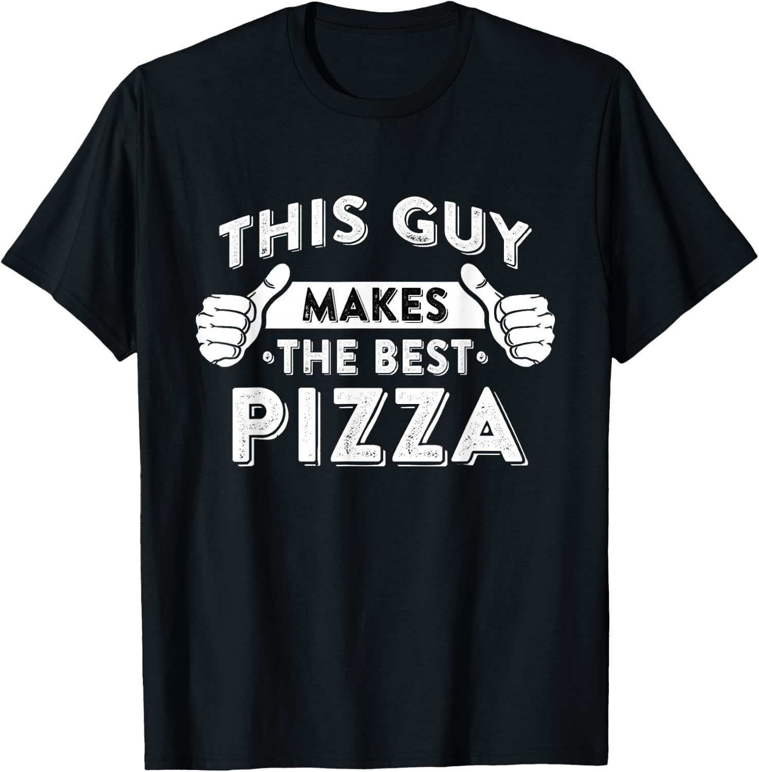 This Guy Makes The Best Pizza - Food Lover Pizza Baker Small T-Shirt - T-Shirt | Black