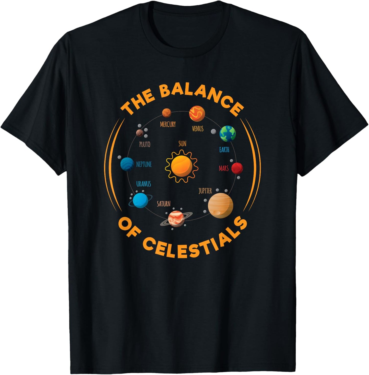 Solar System Astronaut Planets Spaceman Space Dwarf T-Shirt - T-Shirt | Black