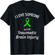Brain Injury Raise Awareness Love Someone Traumatic Ribbon T-Shirt - T-Shirt | Black
