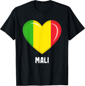 Mali Flag Jersey | Malier T-Shirt - T-Shirt | Black