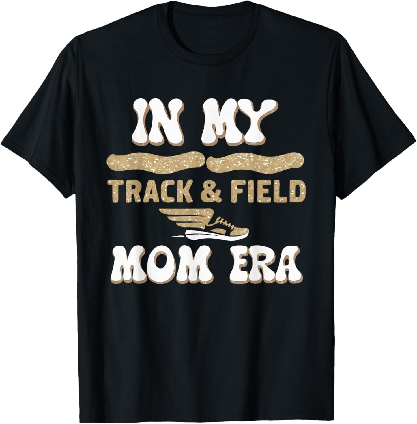 Track And Field Mom Athlete Runner Mothers Day T-Shirt - T-Shirt | Black