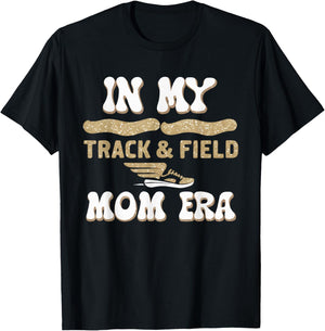Track And Field Mom Athlete Runner Mothers Day T-Shirt - T-Shirt | Black