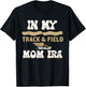 Track And Field Mom Athlete Runner Mothers Day T-Shirt - T-Shirt | Black