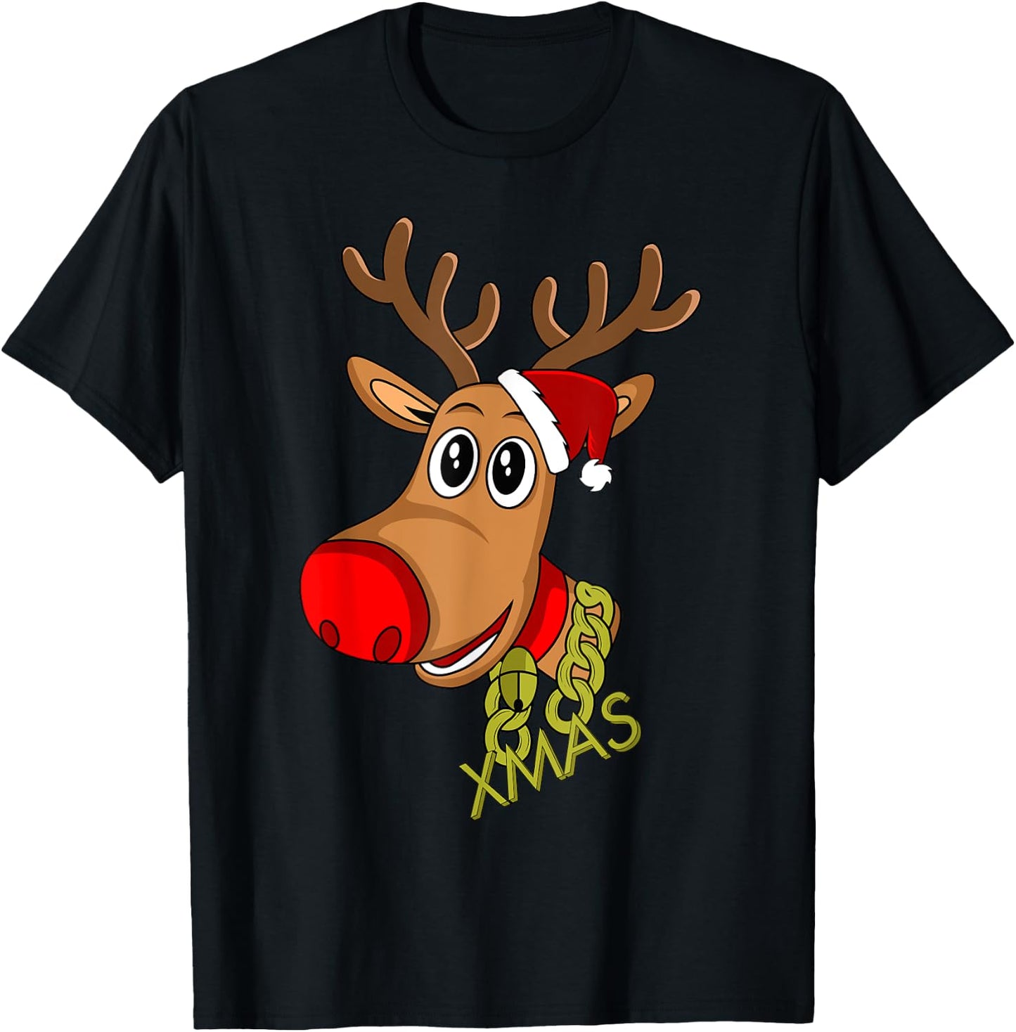 RUDOLPH Red Nose Reindeer | Donner Blitzen T-Shirt - T-Shirt | Black