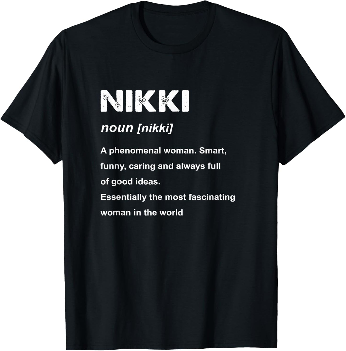 Nikki Name T-Shirt - T-Shirt | Black