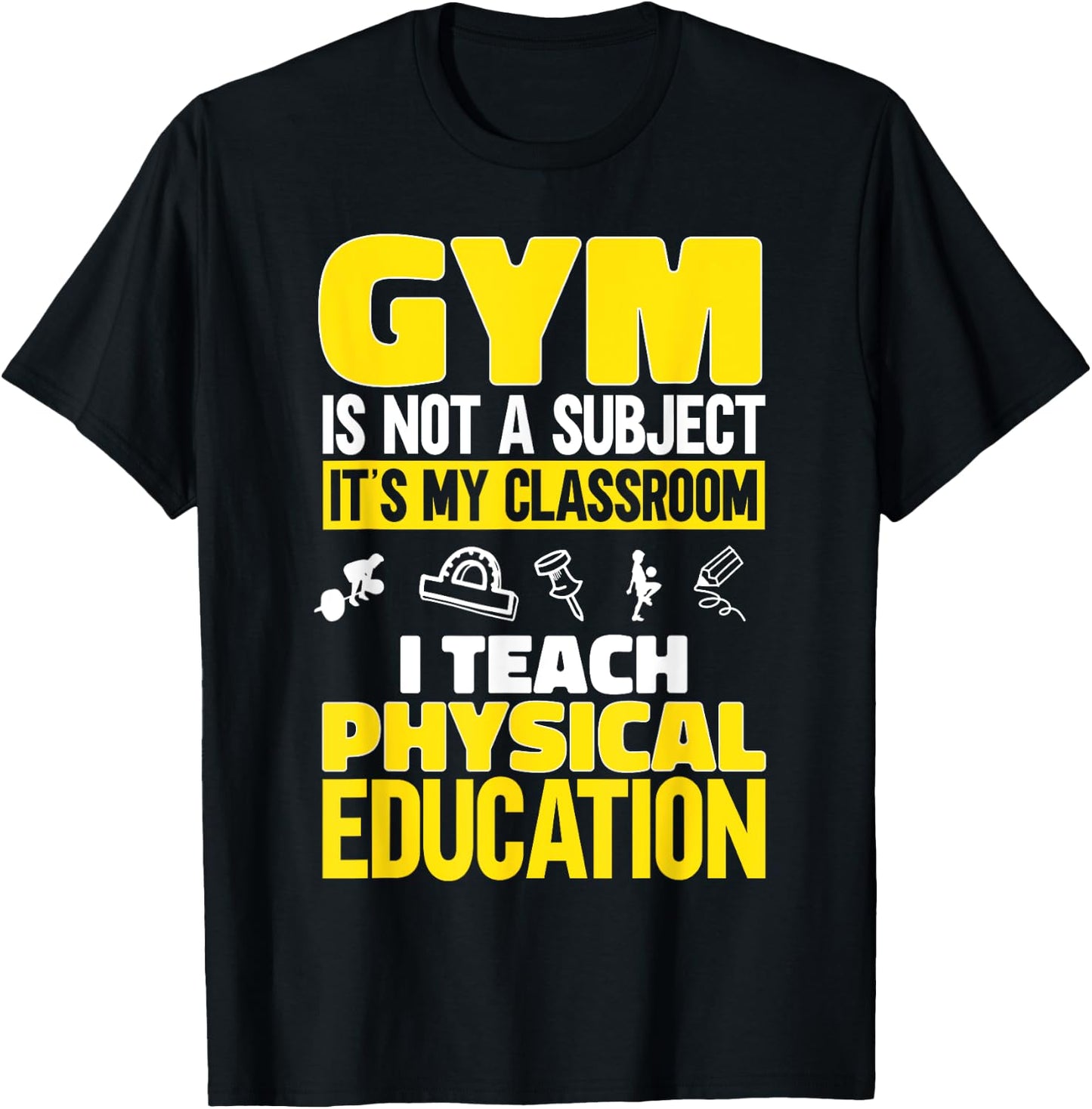 PE Teacher I Teach Physical Education Teacher Women T-Shirt - T-Shirt | Black