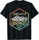 Cool Retro Zebra Fish Silhouette Gift Design Idea design T-Shirt - T-Shirt | Black