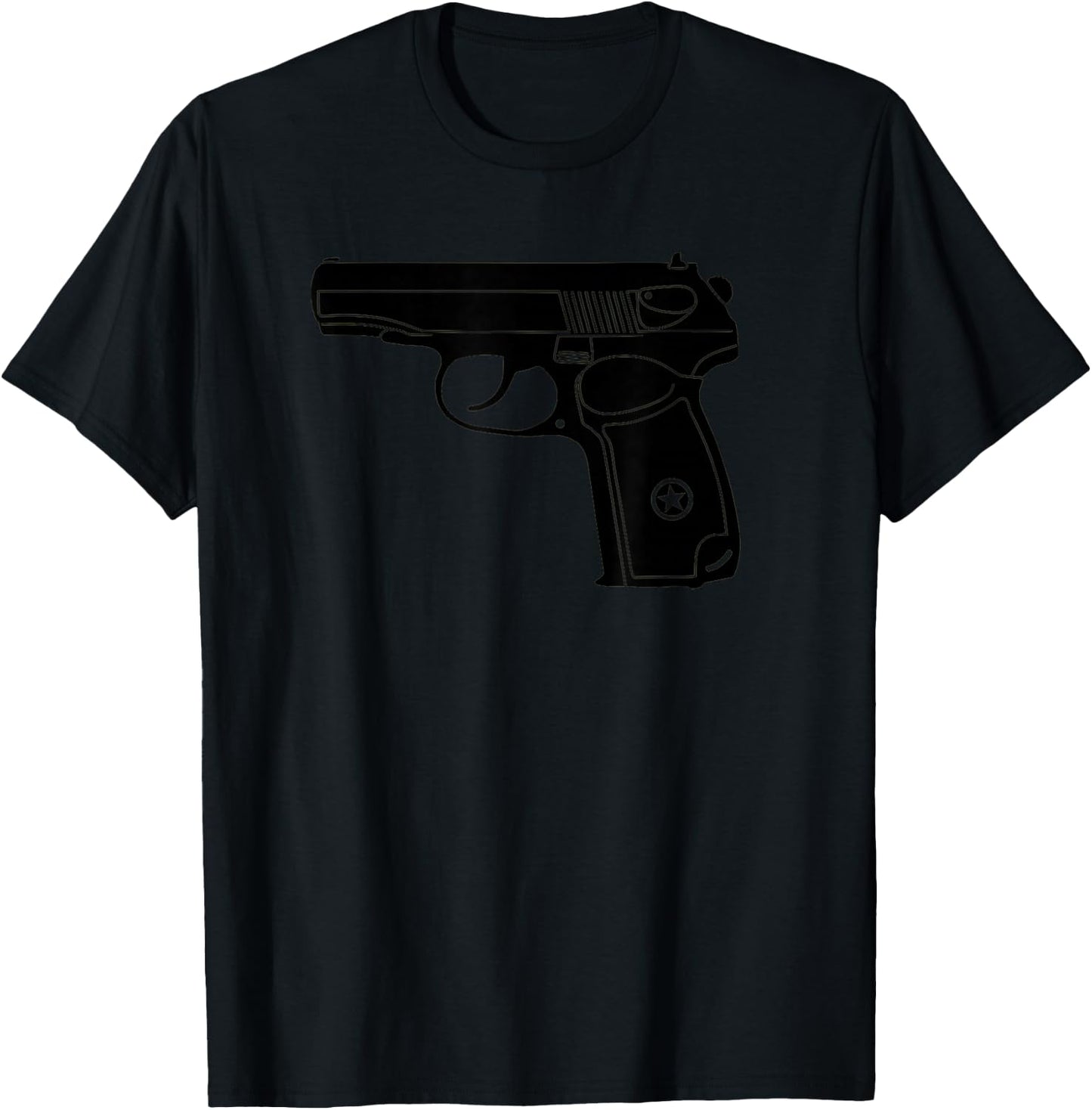 Makarov SOVI8 Vintage Propaganda Gun. T-Shirt - T-Shirt | Black