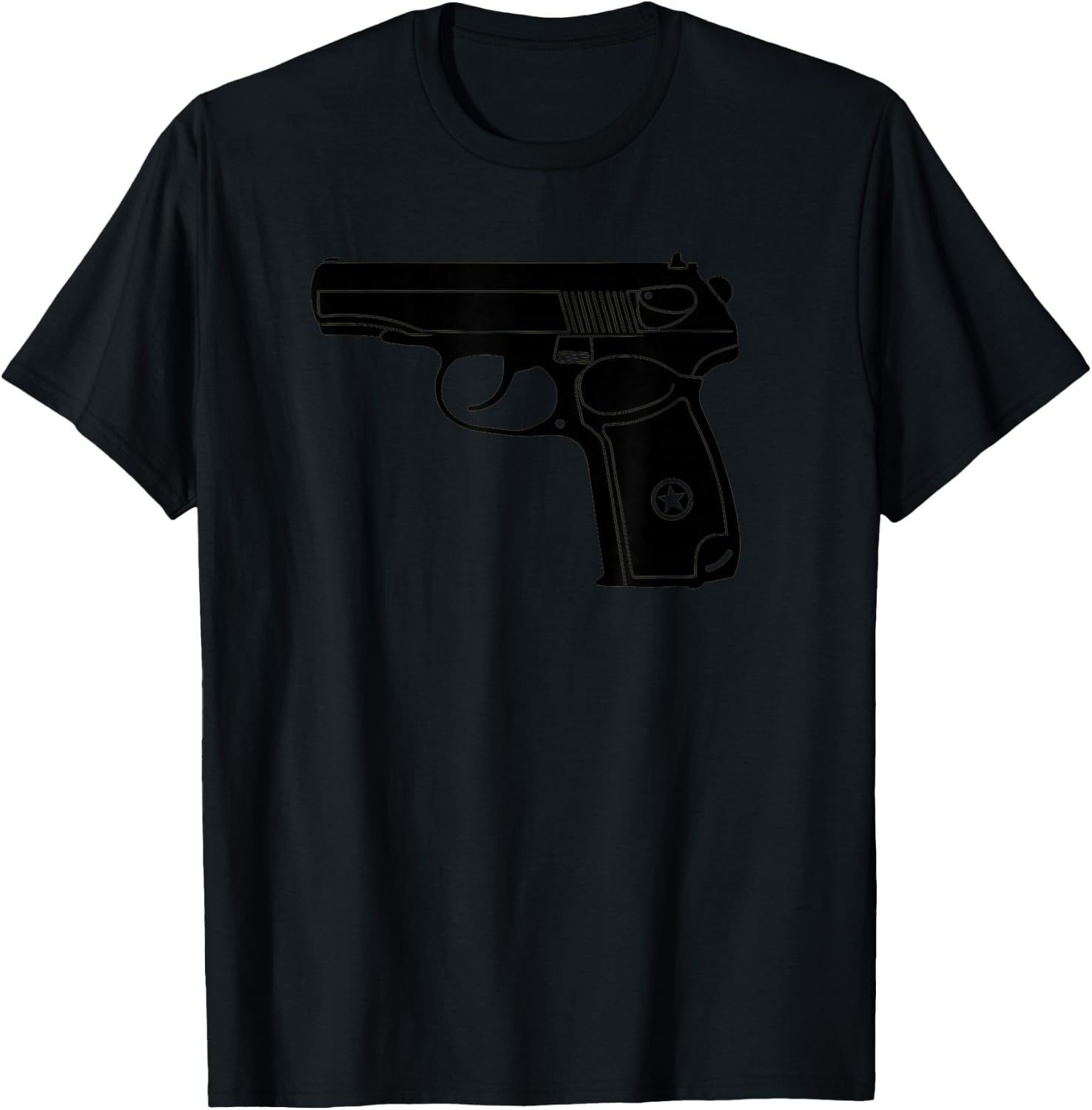Makarov SOVI8 Vintage Propaganda Gun. T-Shirt - T-Shirt | Black