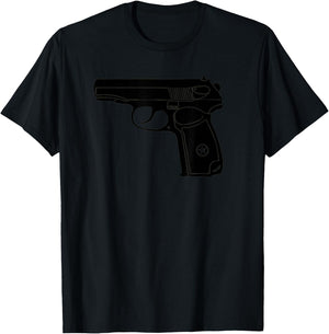 Makarov SOVI8 Vintage Propaganda Gun. T-Shirt - T-Shirt | Black