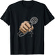 Mic Microphone Priest Cross Believer Religious Bible Gift T-Shirt - T-Shirt | Black