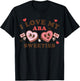 ABA Sweeties Therapy Crew Groovy Hearts Behavior Valentines T-Shirt - T-Shirt | Black
