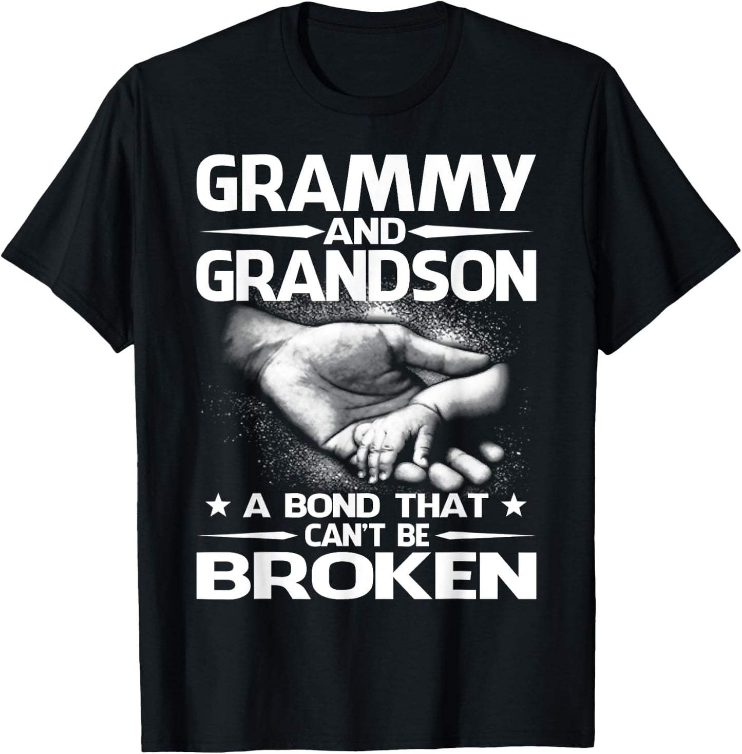 Grammy And Grandson A Bond That Can't Be Broken T-Shirt - T-Shirt | Black