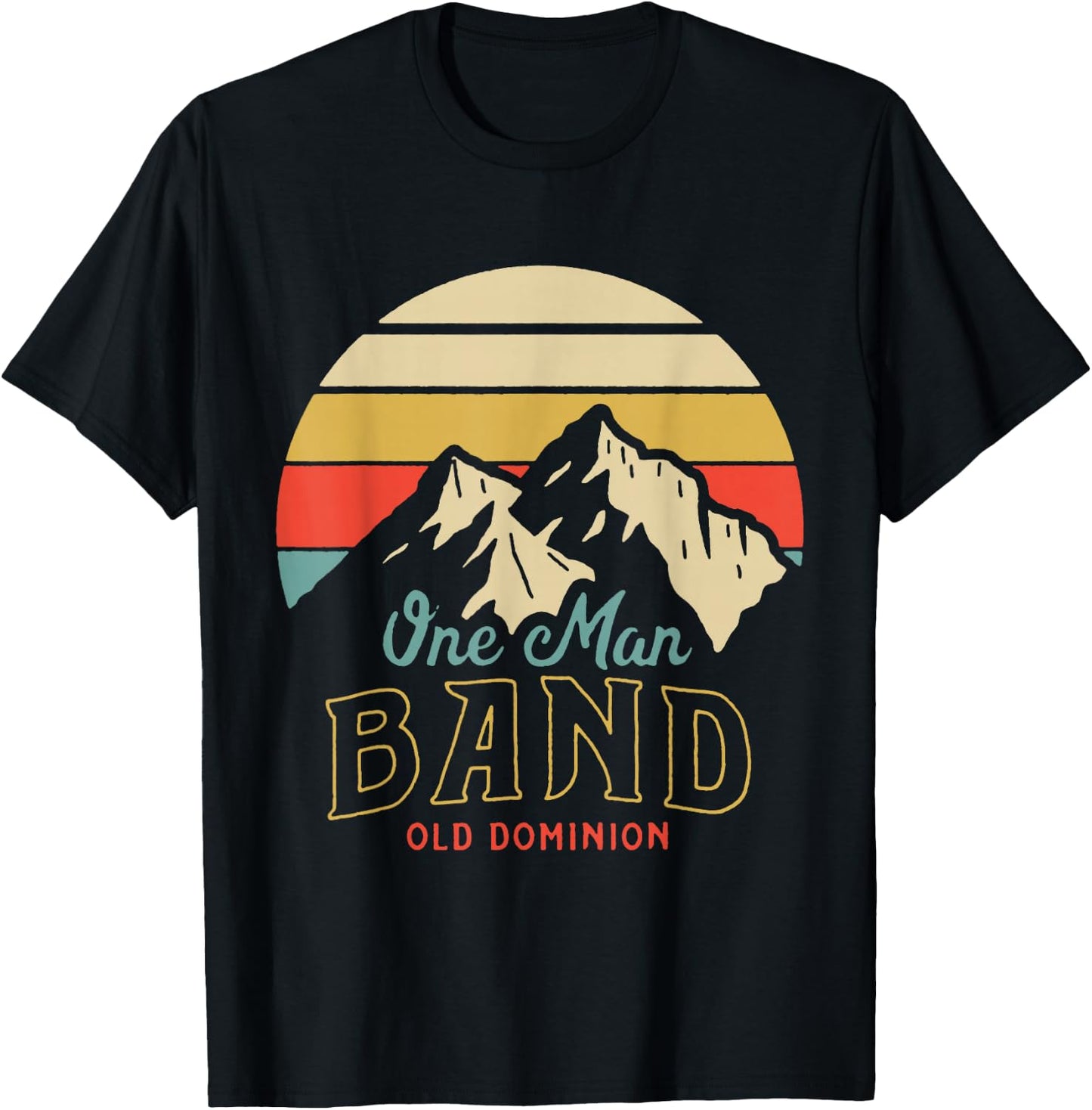 Old Dominion One Man Band Mountains T-Shirt - T-Shirt | Black