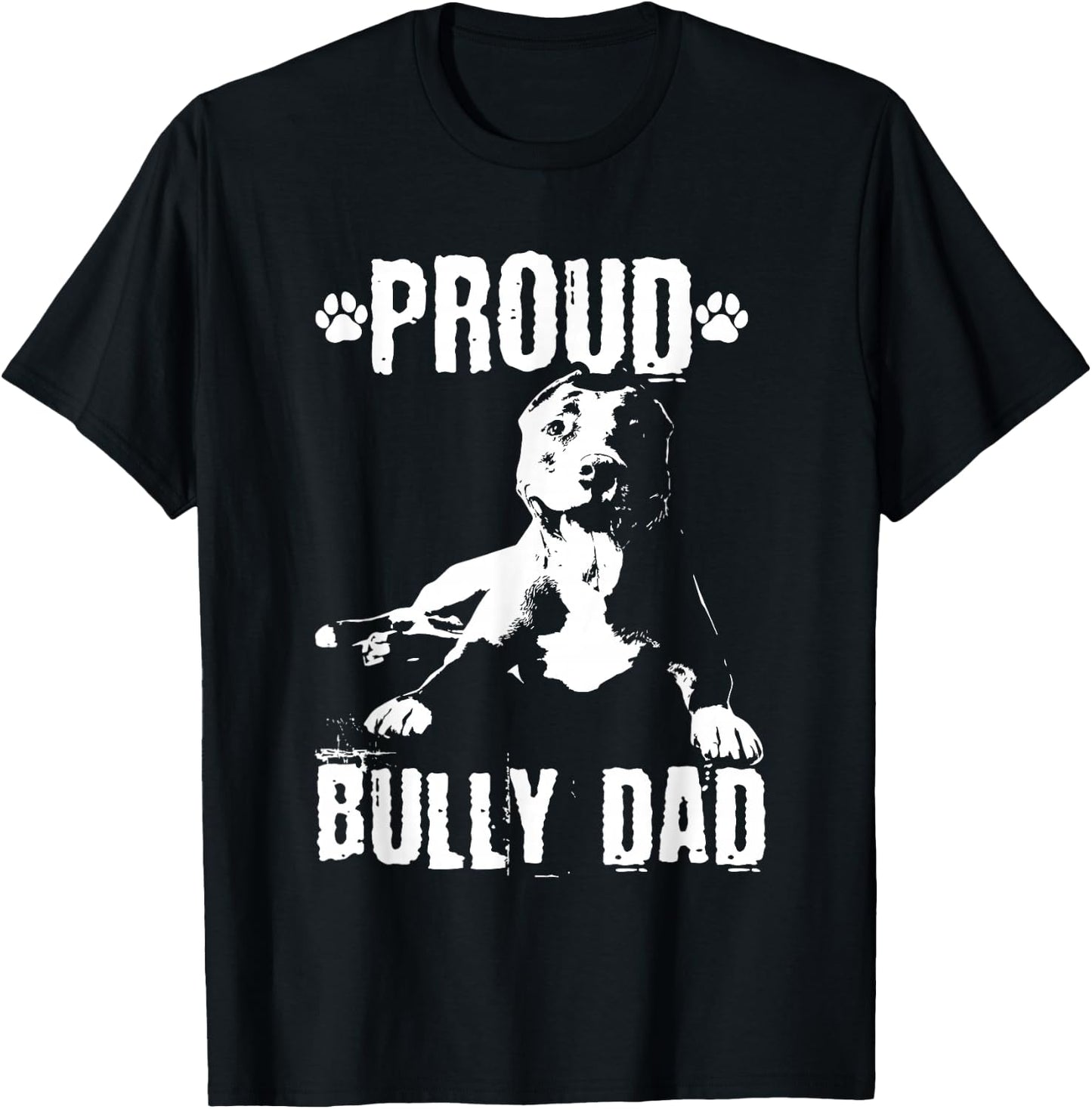 Bully Dad | American Bully Pitbull Dog Owner T-Shirt - T-Shirt | Black