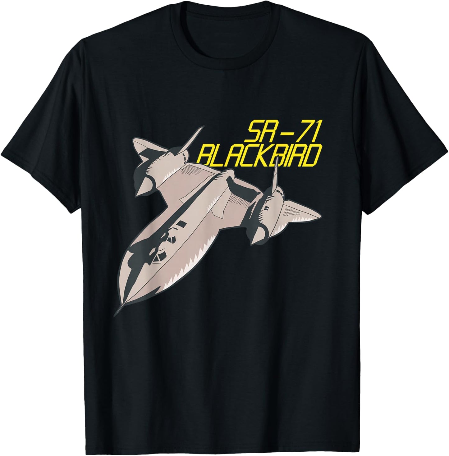 SR71 Stealth Jet Aeroplane USA Flag Blackbird 4th July T-Shirt - T-Shirt | Black