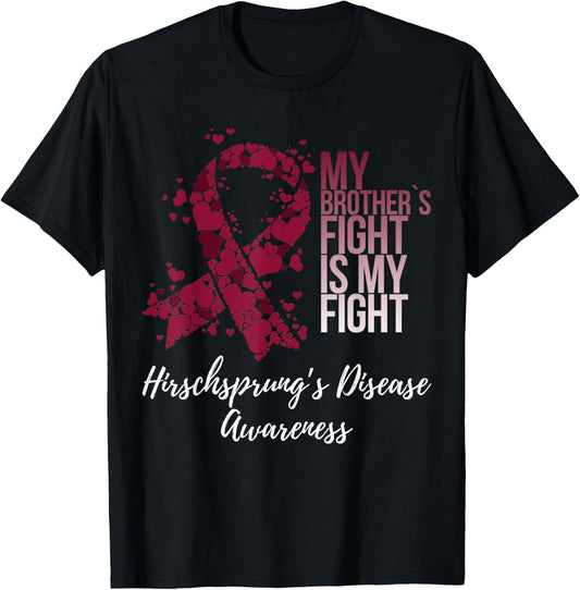 My Brother’s Fight My Fight Hirschsprung’s Disease Awareness T-Shirt - T-Shirt | Black