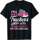 I'm A Proud Trucker's Wife - Trucker Wife Truck Driver Wife T-Shirt - T-Shirt | Black