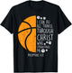 Basketball i can do things Bible Verse God Jesus Gift T-Shirt - T-Shirt | Black