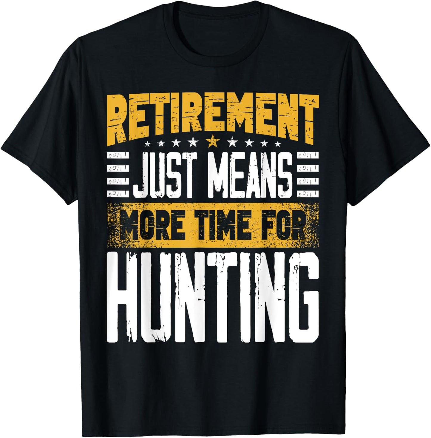 Hunter Hunting Gear Deerhunter Bowhunter Retired Retirement T-Shirt - T-Shirt | Black