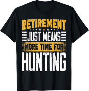 Hunter Hunting Gear Deerhunter Bowhunter Retired Retirement T-Shirt - T-Shirt | Black