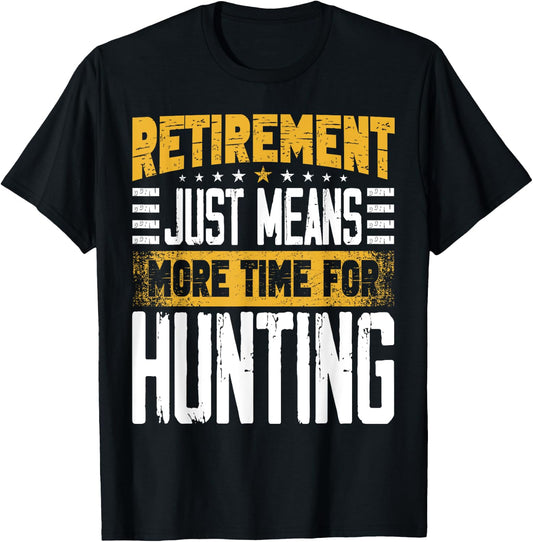Hunter Hunting Gear Deerhunter Bowhunter Retired Retirement T-Shirt - T-Shirt | Black