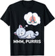 Funny Paris Cat Cute France Themed Gift T-Shirt - T-Shirt | Black