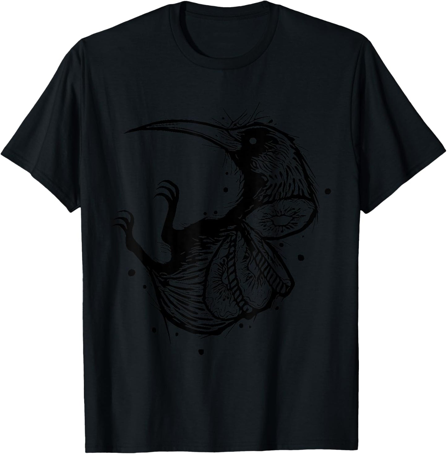 Cute New Zealand Kiwi Bird Shirt Tattoo Style Kiwifruit Gift T-Shirt - T-Shirt | Black