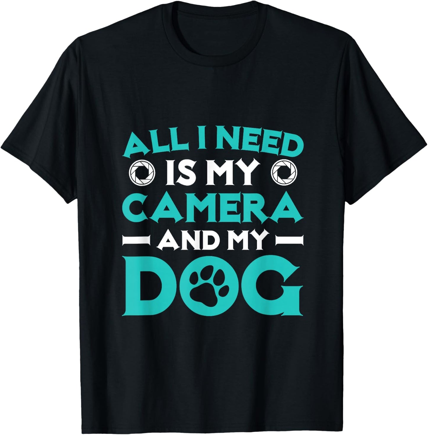 Photographer Dog Owner Photography Camera T-Shirt - T-Shirt | Black