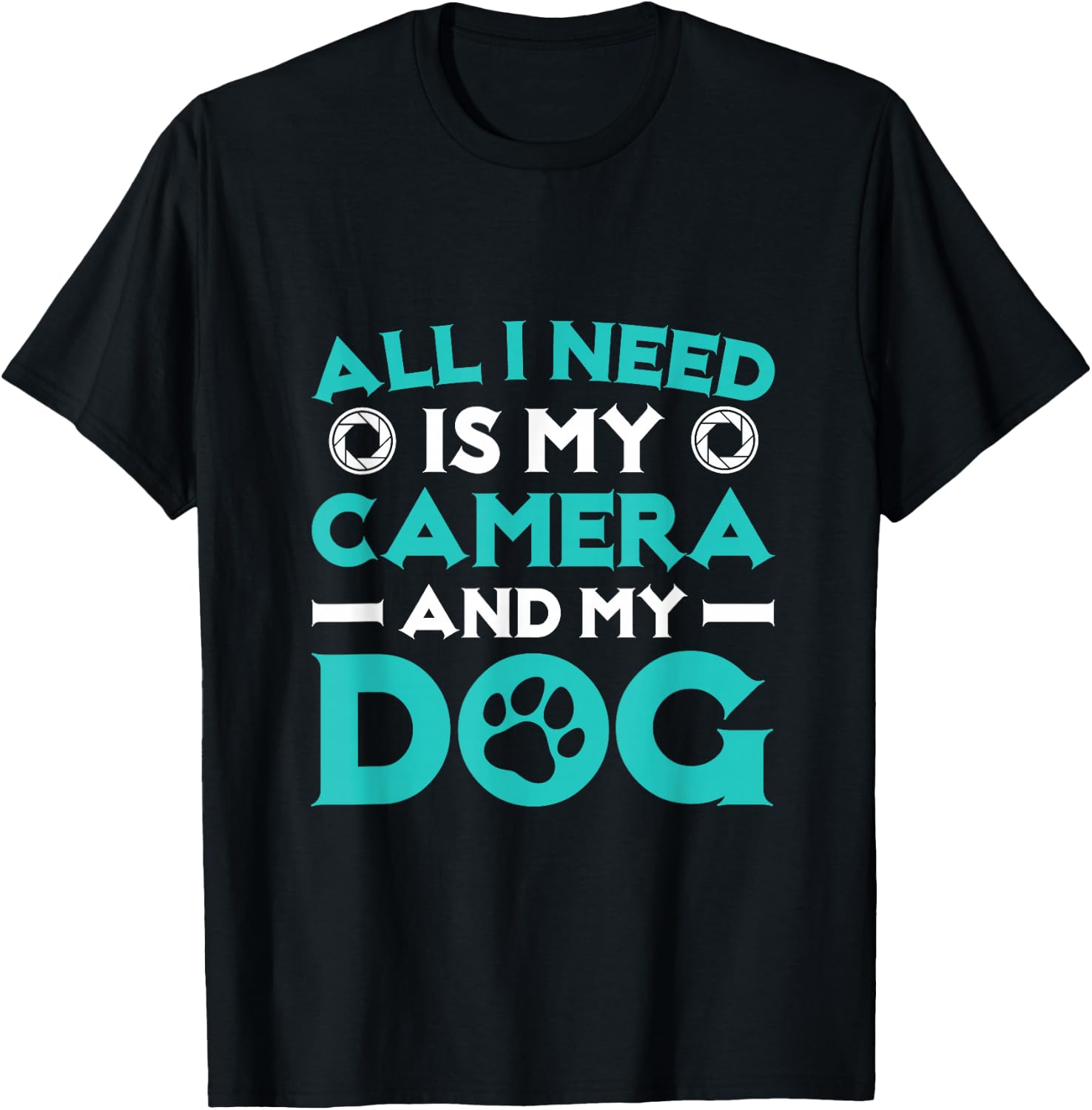 Photographer Dog Owner Photography Camera T-Shirt - T-Shirt | Black
