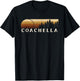 Coachella, CA Vintage Evergreen Sunset Eighties Retro T-Shirt - T-Shirt | Black