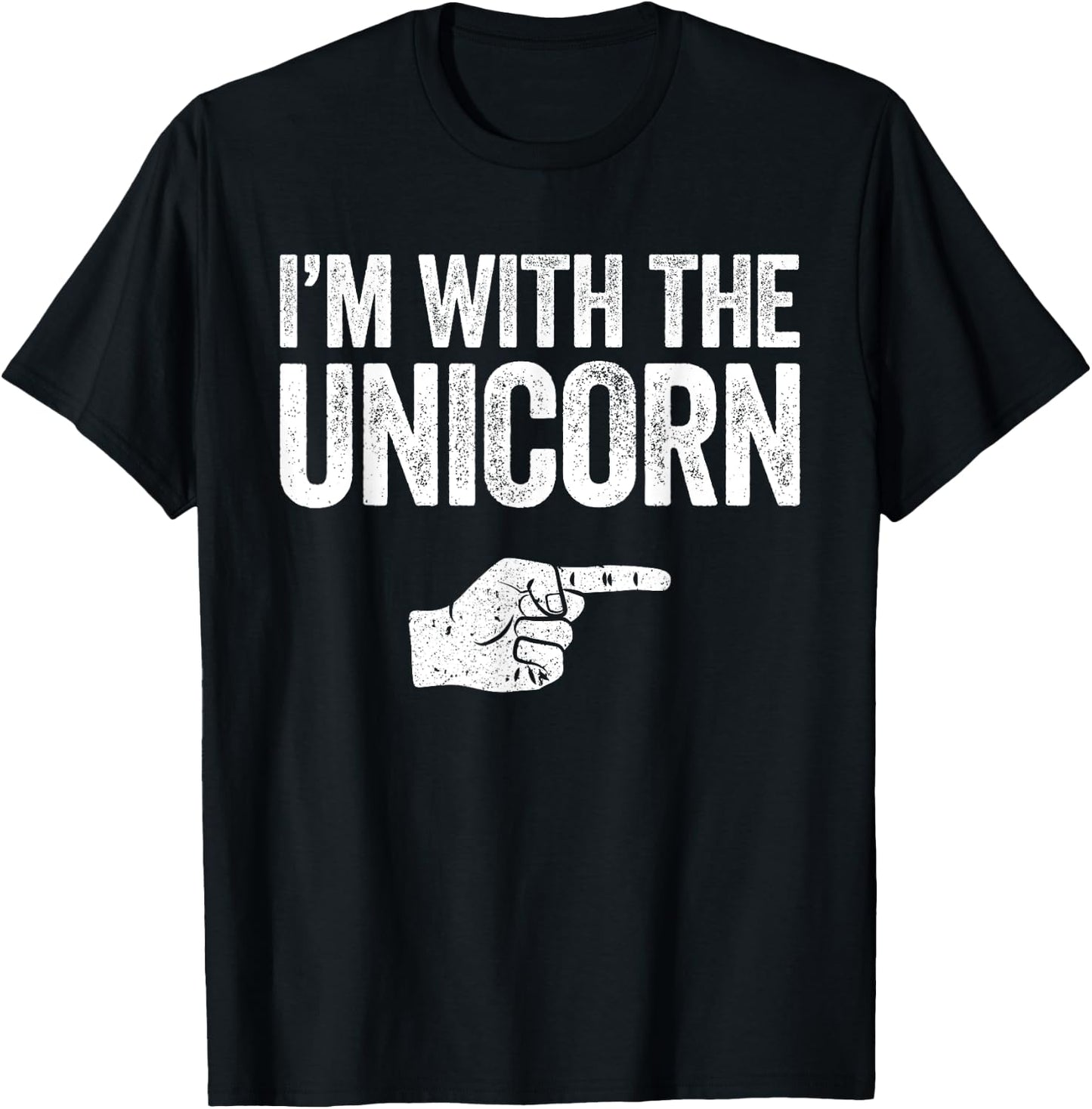I'm With The Unicorn Matching Unicorn Costume Shirt T-Shirt - T-Shirt | Black