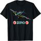 World War 2 Japanese Fighter Plane Zero T-Shirt - T-Shirt | Black