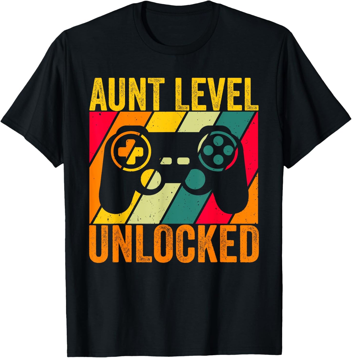 Aunt Level Unlocked Est.2025 New Auntie I Leveled Up To Aunt T-Shirt - T-Shirt | Black