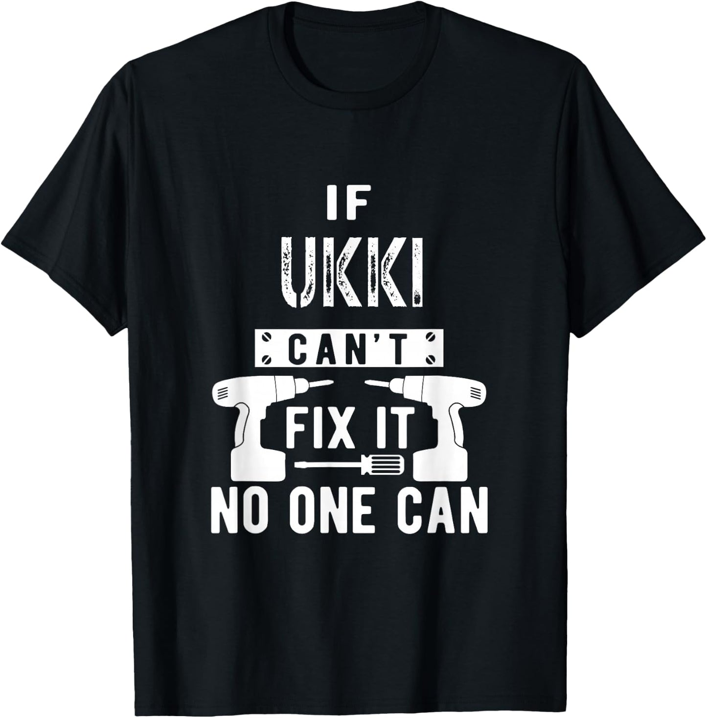 If Ukki Can't Fix It No One Can Finland Finnish Grandpa T-Shirt - T-Shirt | Black