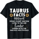 Funny Taurus Facts Intelligent Sarcasm Zodiac Sign Humor T-Shirt - T-Shirt | Black