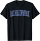 Vintage Lake Wallenpaupack Distressed Blue Varsity Style T-Shirt - T-Shirt | Black