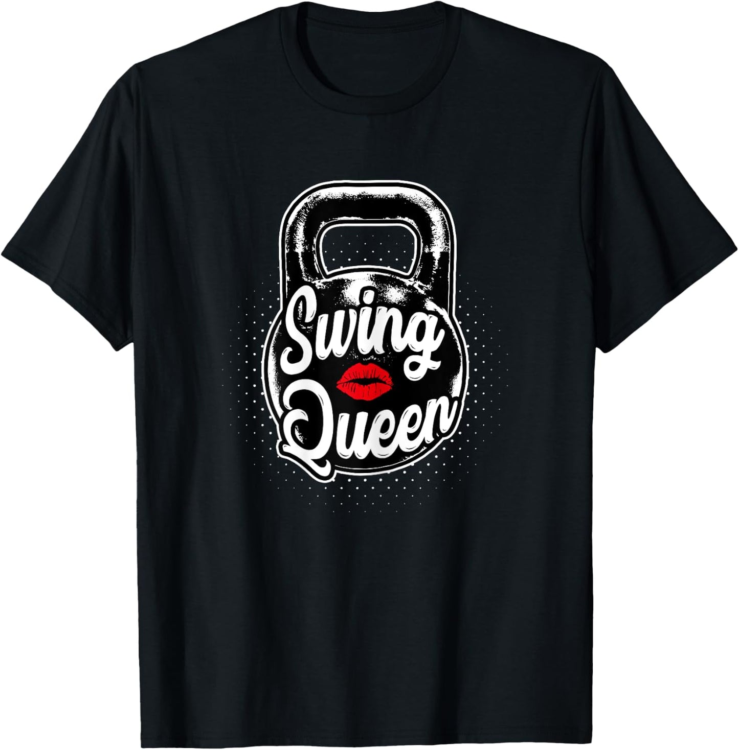 Kettlebell Swing Queen Gym Training T-Shirt - T-Shirt | Black